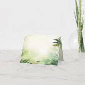 Schattigee Giraffe Oerwoud Baby shower Party Mooi Bedankkaart (Achterkant)