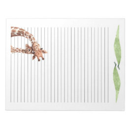 Schattigee Giraffe Safari Dieren schrijven Briefpa Notitieblok