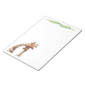 Schattigee Giraffe Safari Dieren schrijven Briefpa Notitieblok (Schuin)
