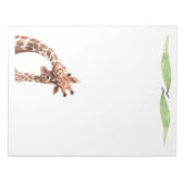 Schattigee Giraffe Safari Dieren schrijven Briefpa Notitieblok (Voorkant)