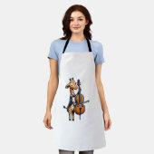 Schattigee Giraffe spelen cello Giraffes Musicus M Schort (Gedragen)