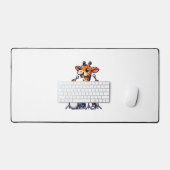 Schattigee Giraffe spelen Drums Giraffes Drummer M Bureaumat (Keyboard & Muis)