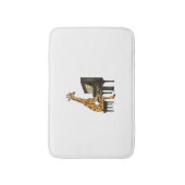 Schattigee Giraffe Spelen Piano Giraffes Musicus M Badmat (Voorkant Verticaal)