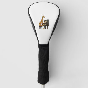 Schattigee Giraffe Spelen Piano Giraffes Musicus M Golfheadcover