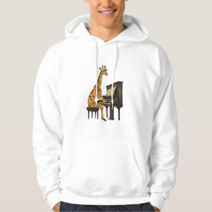 Schattigee Giraffe Spelen Piano Giraffes Musicus M Hoodie