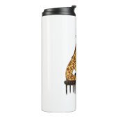 Schattigee Giraffe Spelen Piano Giraffes Musicus M Thermosbeker (Gedraaid links)