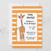 Schattigee Giraffe tekening Kaart (Voorkant)