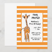 Schattigee Giraffe tekening Kaart (Voorkant / Achterkant)