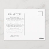 Schattigee giraffe thema dank u briefkaart (Achterkant)