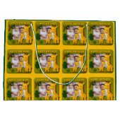 Schattigee Giraffe Verjaardag Foto  Groot Cadeauzakje (Achterkant)