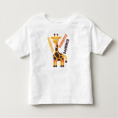 Schattigee Giraffe, verjaardagscadeau Kinder Shirts (Voorkant)