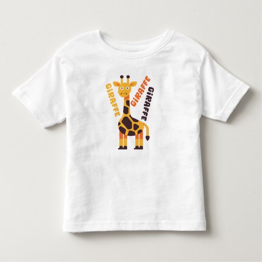 Schattigee Giraffe, verjaardagscadeau Kinder Shirts (Voorkant)
