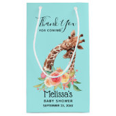 Schattigee Giraffe Waterverf mam & baby jongen dan Klein Cadeauzakje (Achterkant)