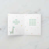 Schattigee Giraffe Welkom in de wereld Kaart (Binnen)