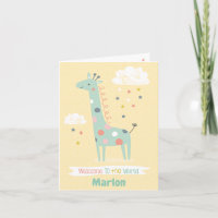 Schattigee Giraffe Welkom in de wereld