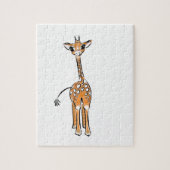 Schattigee giraffentekening legpuzzel (Verticaal)