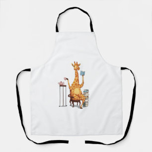 Schattigee Giraffes, boeken en theekado Schort