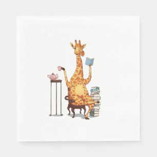 Schattigee Giraffes, boeken en theekado Servet