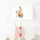 Schattigee Giraffes, boeken en theekado Spandoek (Insitu)