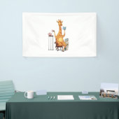 Schattigee Giraffes, boeken en theekado Spandoek (Beurs)