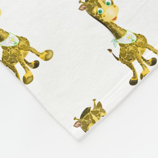 Schattigee Giraffes Fleece Deken (Hoek)