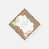 Schattigee Giraffes Geslacht onthullen Servet (Hoek)