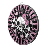 Schattigee Girlie Skull en Crossbones Dartbord (Voorkant Rechts)