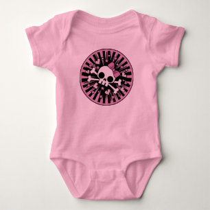 Schattigee Girlie Skull en Crossbones Romper