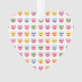 Schattigee girly aangepaste kleine conversatie har ornament (voorkant)