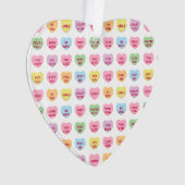 Schattigee girly aangepaste kleine conversatie har ornament (voorkant)