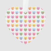 Schattigee girly aangepaste kleine conversatie har ornament (achterkant)