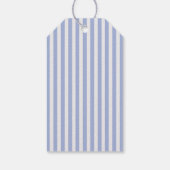 Schattigee Girly Blue Coastal Cowgirl Stripe Bedan Cadeaulabel (Achterkant)