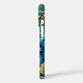 Schattigee Girly Blue Zonnebloem Tuin Abstracte Ku Case-Mate iPhone Case (Achterkant / Links)