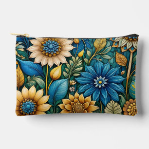 Schattigee Girly Blue Zonnebloem Tuin Abstracte Ku Etui