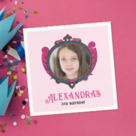 Schattigee  Girly Blush Pink Royal Princess Foto Servet