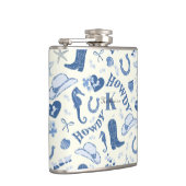 Schattigee Girly Coastal Cowgirl Naam Monogram Heupfles (Rechts)