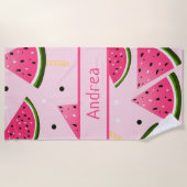 Schattigee Girly Cool Watermelon Strandlaken (Voorkant)