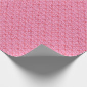 Schattigee Girly Doodle Red Bows op Bright Pink Cadeaupapier (Hoek)