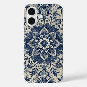 Schattigee Girly Floral Art Nouveau Design iPhone 16 Hoesje