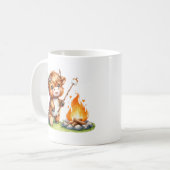 Schattigee Girly Highland Koe Camping Smores Koffiemok (Voorkant links)