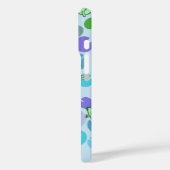 Schattigee girly kikkerkunst met blauwe waterlelie Case-Mate iPhone case (Achterkant / Links)