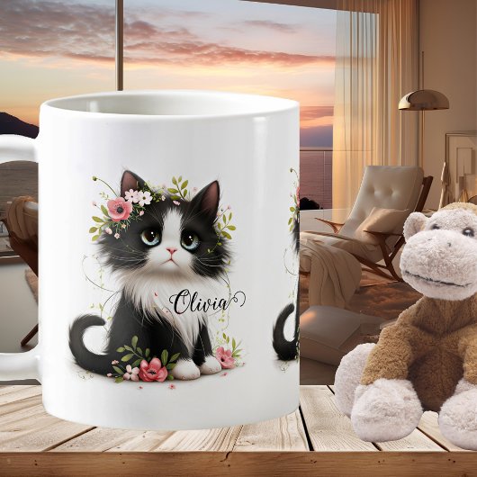 Schattigee Girly Kitten Cadeaus voor Kids Mok