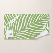 Schattigee Girly Leaf Pattern Plant Lover Bad Handdoek (Handdoek)