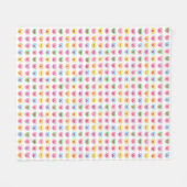 Schattigee girly leuk aangepaste conversatie harte fleece deken (Voorkant (Horizontaal))