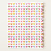Schattigee girly leuk aangepaste conversatie harte planner (Achterkant)