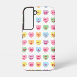 Schattigee girly leuk aangepaste conversatie harte samsung galaxy hoesje