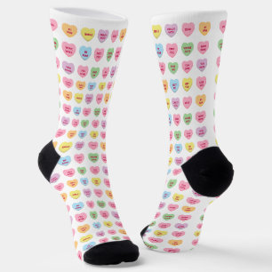 Schattigee girly leuk aangepaste conversatie harte sokken