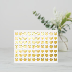 Schattigee girly leuk aangepaste conversatie snoep folie feestdagen briefkaart