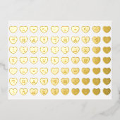 Schattigee girly leuk aangepaste conversatie snoep folie feestdagen briefkaart (Voorkant)