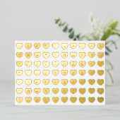 Schattigee girly leuk aangepaste conversatie snoep folie feestdagenkaart (Staand Voorkant)